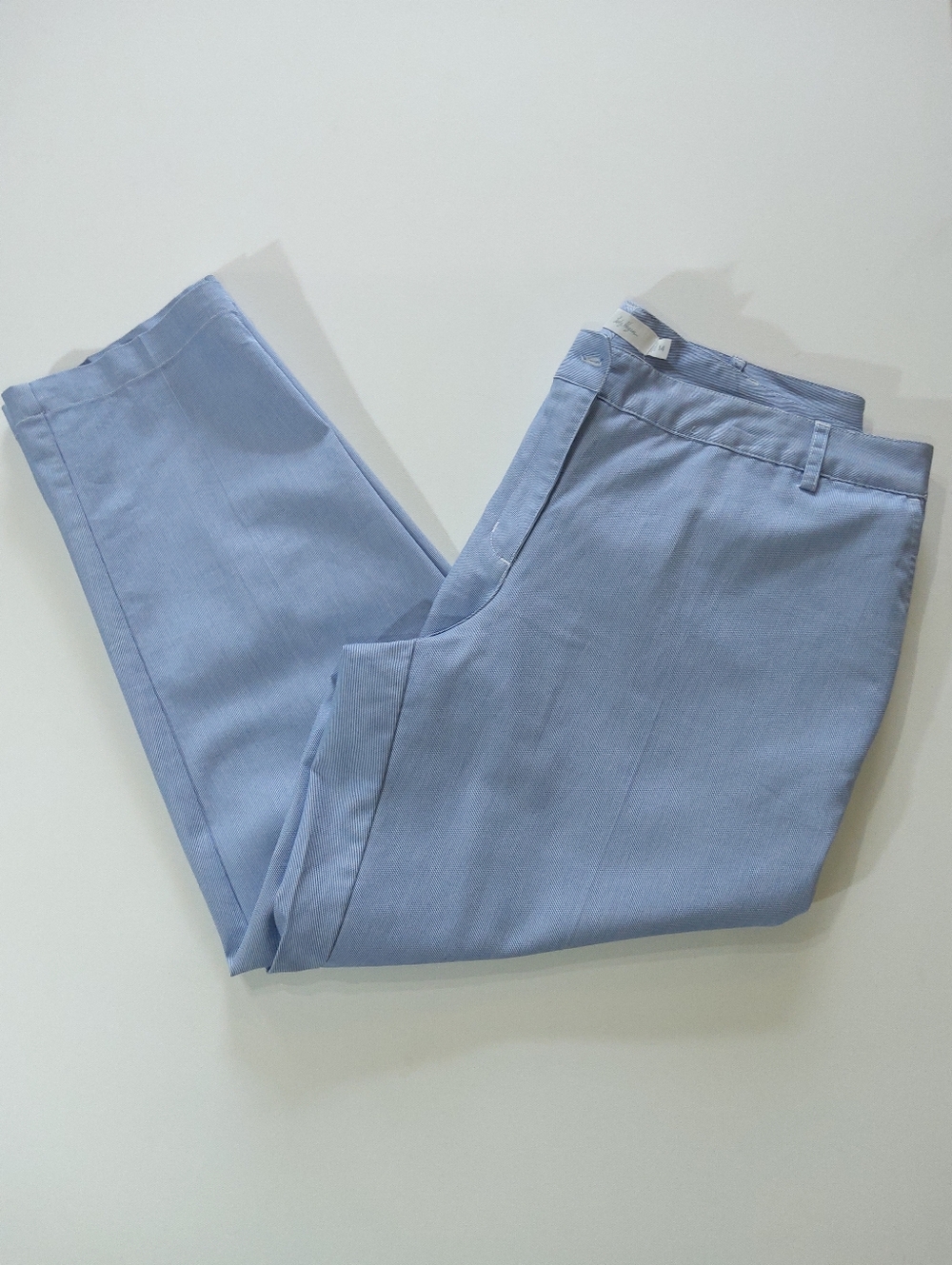 Lady Hagen Pants Womens Size 14 Light‎ Powder Blue Coastal Business Casual